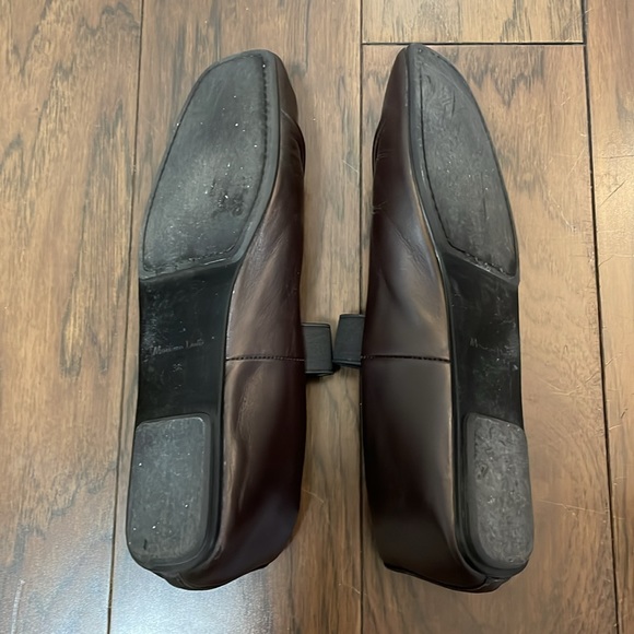 Massimo Dutti Gathered Stretch Ballet Flats in Brown - Picture 5 of 5